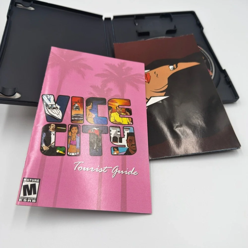 Grand Theft Auto Vice City PlayStation 2 PS2 Black Label Complete CIB SLUS-20552